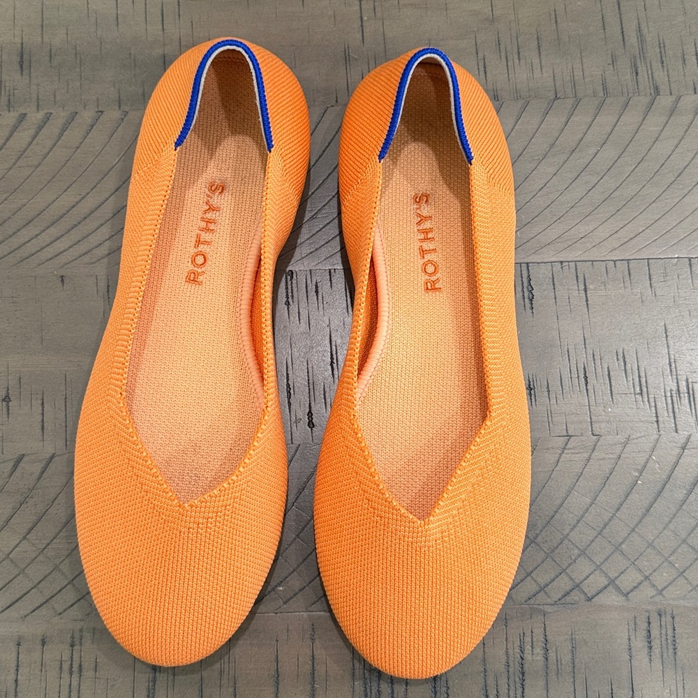 Rothy's Vibrant Orange/Tangerine Flats